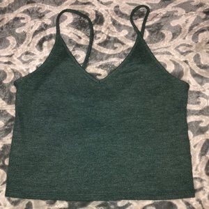 Hunter green Crop Top